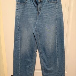 American Eagle Outfitters Light Blue Barrel Jeans